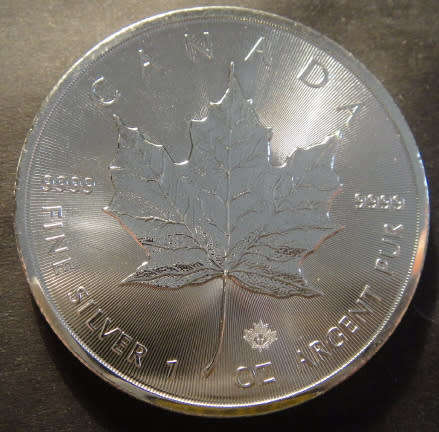 Canada : 1 OZ SILVER Maple Leaf 5-Dollars Coin of 2017