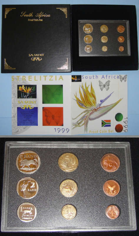 Republic of South Africa : Coin PROOF SET of 1999