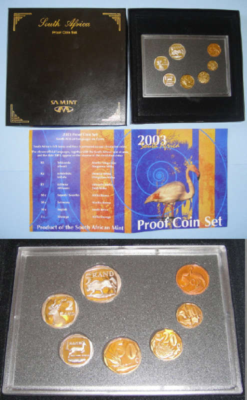 Republic of South Africa : Coin PROOF SET of 2003