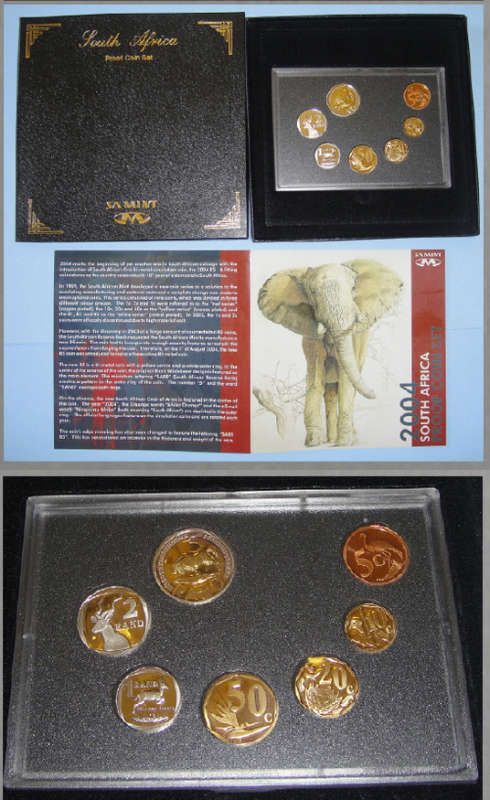 Republic of South Africa : Coin PROOF SET of 2004