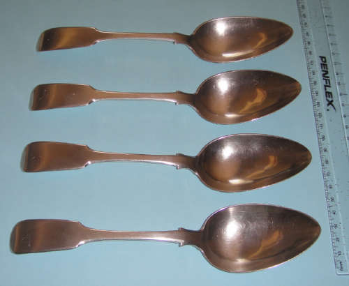CAPE SILVER: Set of 4 Table Spoons by Lawrence Twentyman (Bid per spoon to take all 4)