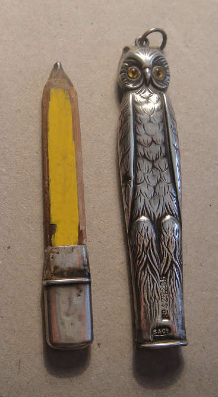 Sterling Silver Owl-design Pencil by Steinhart & Co (London 1899)