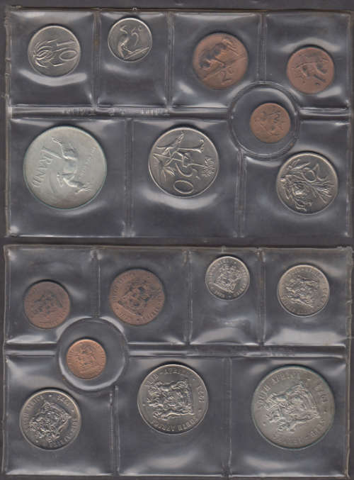 Republic of South Africa: Uncirculated Coin Set (Mint Pack) of 1973