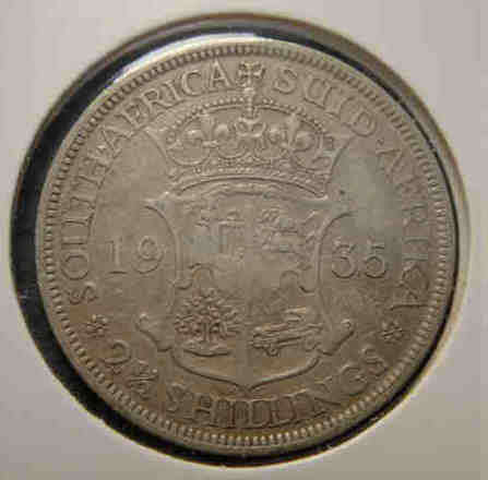 Union of South Africa: Half Crown of 1935