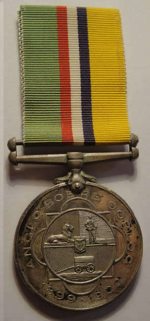 ABO Medal to Burger H S Prinsloo who served in the Middelburg Commando