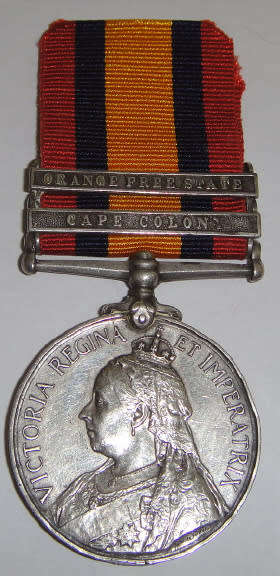 QSA with 2 clasps CC, OFS to 10388 Pte J H Perigo, 57th Coy. Imp Yeo