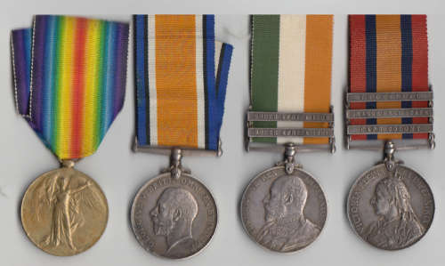 Group of 4 medals to P McFarlane (Boer War & WW1)