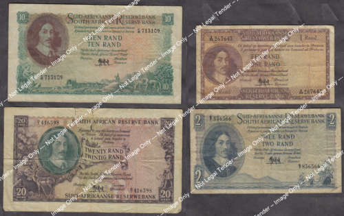Rep. of South Africa: 100% Complete Set of the First Decimal Bank Note Series (1961)