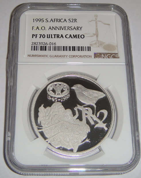 Silver R2 Crown of 1995 (F.A.O. Anniversary) NGC graded PF70 Ultra Cameo