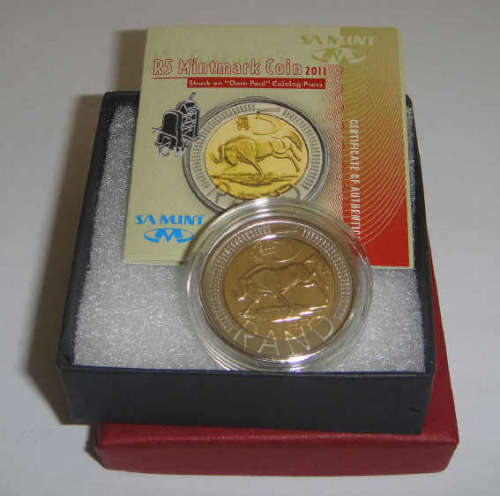 Republic of South Africa : Oom Paul Coin World R5 of 2011