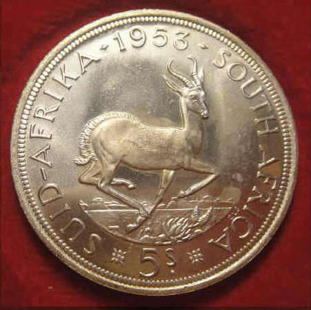 Union of South Africa : Superior & Superb Silver Crown (5/-) of 1953