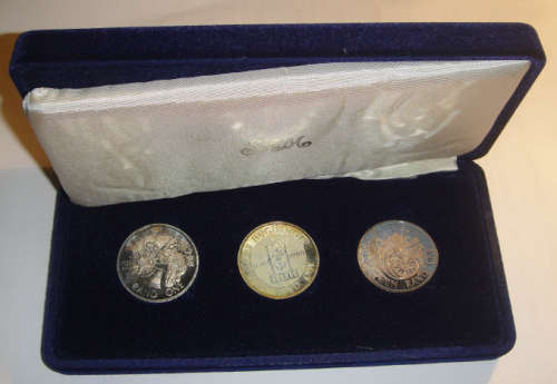 Republic of South Africa : Proof Set of 1988 with three Commemorative R1 Coins
