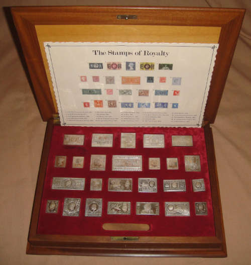 The Stamps of Royalty Stamp Replica Collection (925 STERLING SILVER Medallions)