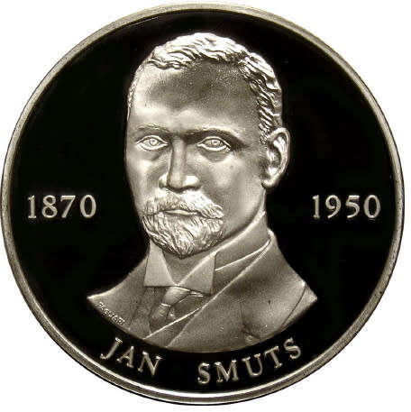 Generals of the Anglo Boer War : STERLING SILVER MEDAL : Jan Smuts (1870-1950)