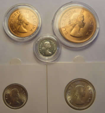 Union of South Africa : Partial UNCIRCULATED Coin Set of 1960