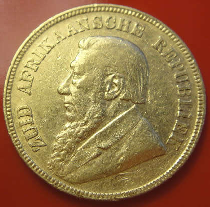 Paul Kruger ZAR : GOLD POND of 1894