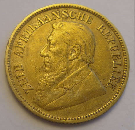 Paul Kruger Z.A.R. GOLD HALF POND of 1896