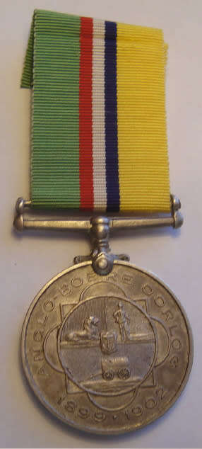 ABO Medal to Burger C P A Diedericks