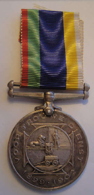 Dekoratie voor Trouwe Dienst (DTD) awarded to Veldkornet H J Kamffer