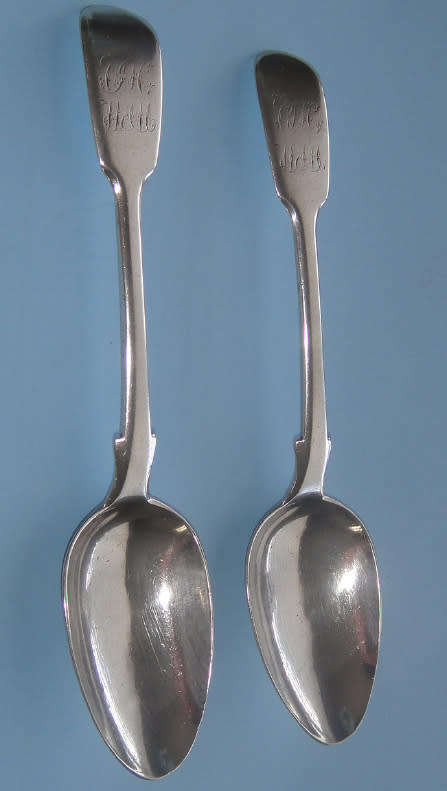 CAPE SILVER Fiddle Pattern Dessert Spoons by Fredrik Waldek