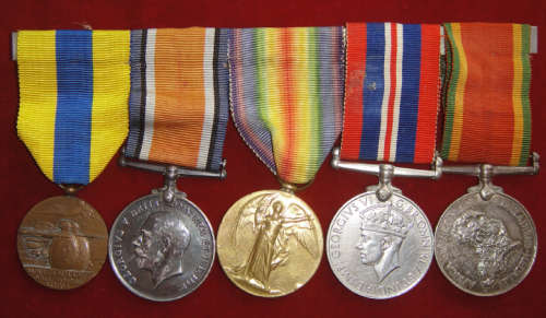 First and Second World War Medal Group to J.H. Edmunds