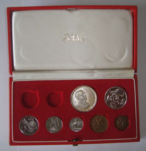 Republic of South Africa : Short Proof Set (In Red SAM Box) of 1969.
