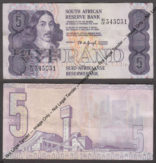 Republic of South Africa : Five Rand // Vyf Rand of 1978