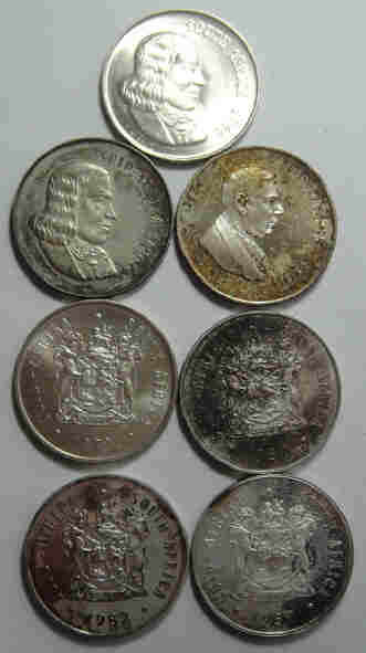 Republic of South Africa: Silver R1 Collection (7 Coins)