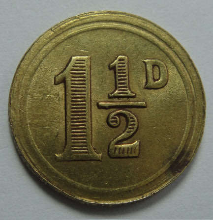 Premier Transvaal Diamond Co Ltd 1½d Token (Hern Number 450q)