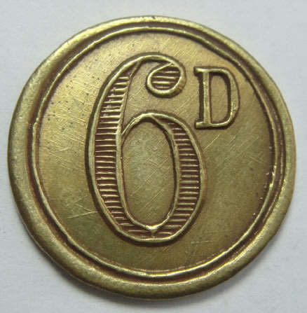 Premier Transvaal Diamond Co Ltd 6d Token (Hern Number 450o)