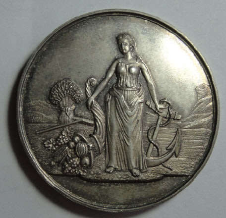 Cape Colonial Silver Medal awarded to W Ward for Sporting Spaniel, February 1889