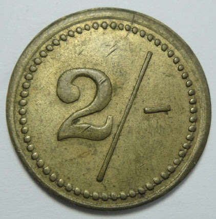 Consolidated Diamond Mines (Oranjemund SWA), 2-Shillings (2/-) Token