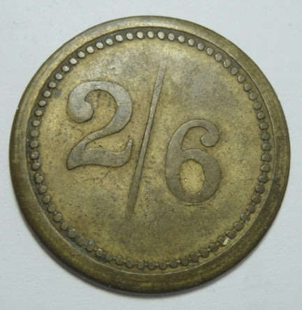 Consolidated Diamond Mines (Oranjemund SWA), Half Crown (2/6-) Token