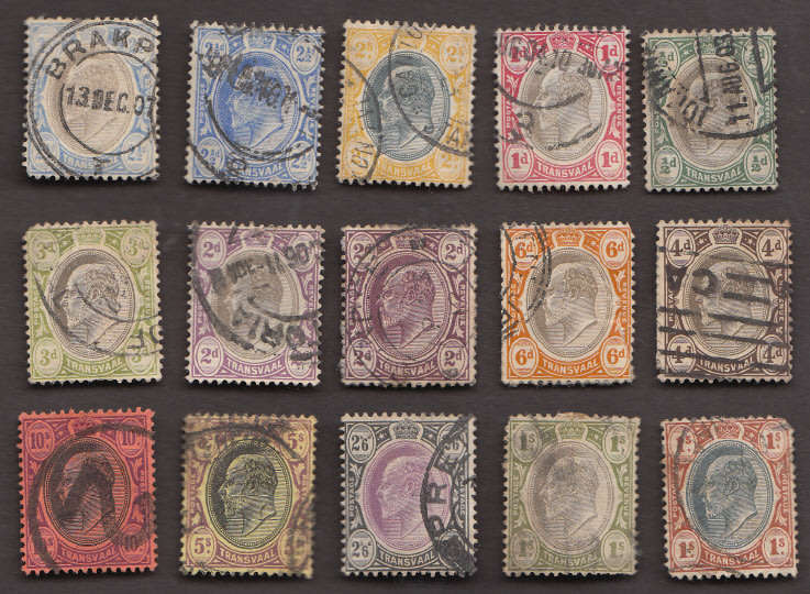 Transvaal: Collection of King Edward VII (1902-1910) Stamps