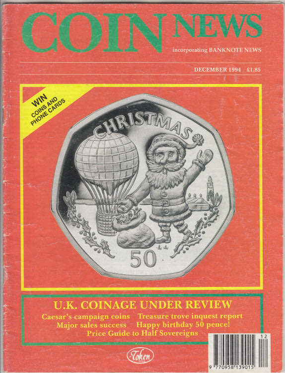 Coin News Magazine, December 1994 (Only for personal pick up in the Western Cape)