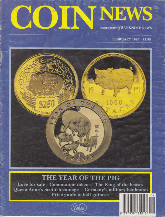 Coin News Magazine, February 1995 (Only for personal pick up in the Western Cape)
