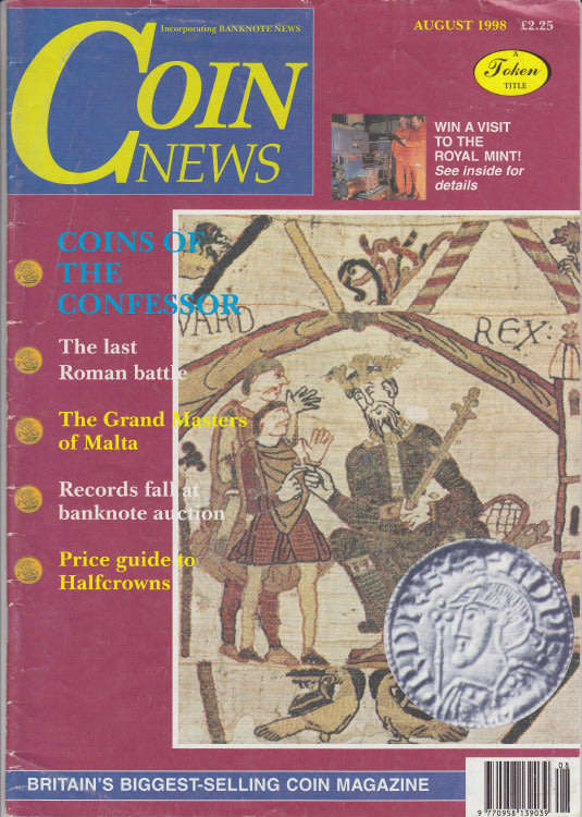 Coin News Magazine, August 1998 (Only for personal pick up in the Western Cape)