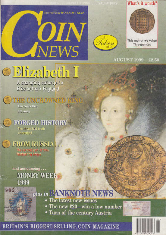 Coin News Magazine, August 1999 (Only for personal pick up in the Western Cape)