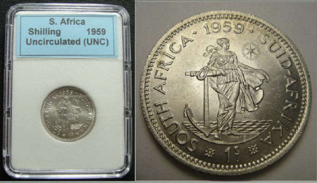 Union of South Africa : One Shilling (1/-) of 1959 (Mint State Condition)