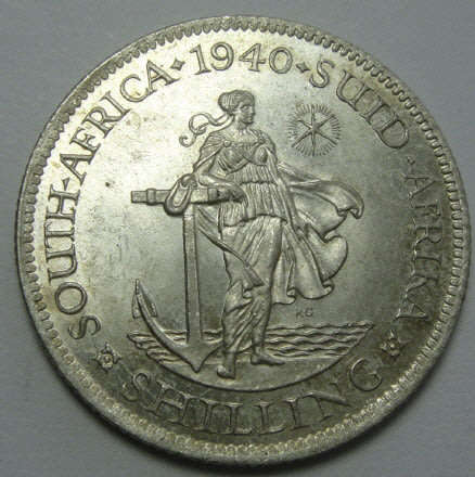 Union of South Africa : One Shilling (1/-) of 1940 (Mint State)