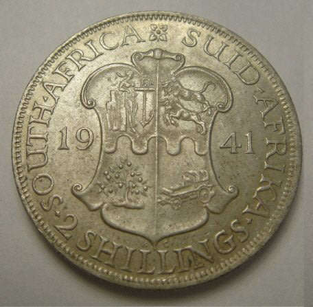 Union  of South Africa : Two Shillings (2/-) of 1941 (Mint State)