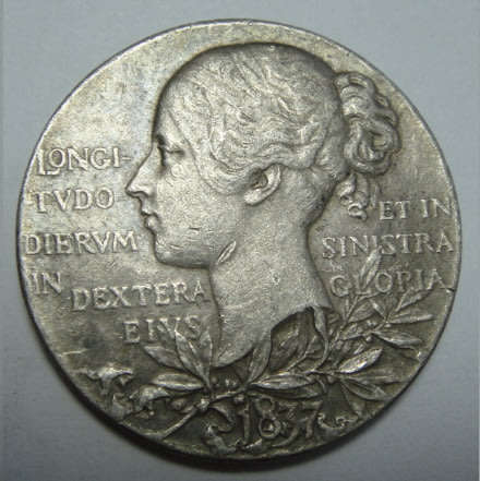 Great Britain:  Queen Victoria Diamond Jubilee Sterling Silver Medal of 1897