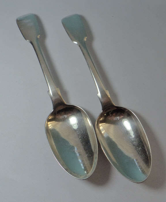 Two CAPE SILVER Dessert Spoons by William Moore (Bid per spoon to take both)