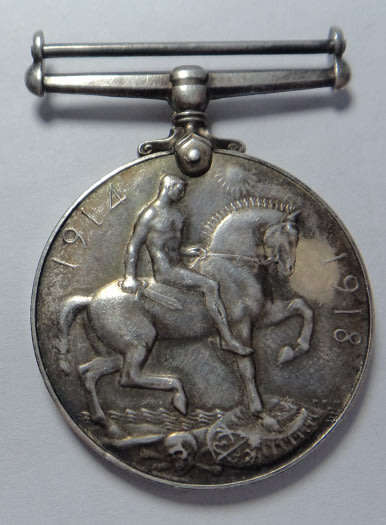 First World War: 1914-1918 British War Medal to 2nd Lieutenant L.A.H. Tyrrell (War Casualty)