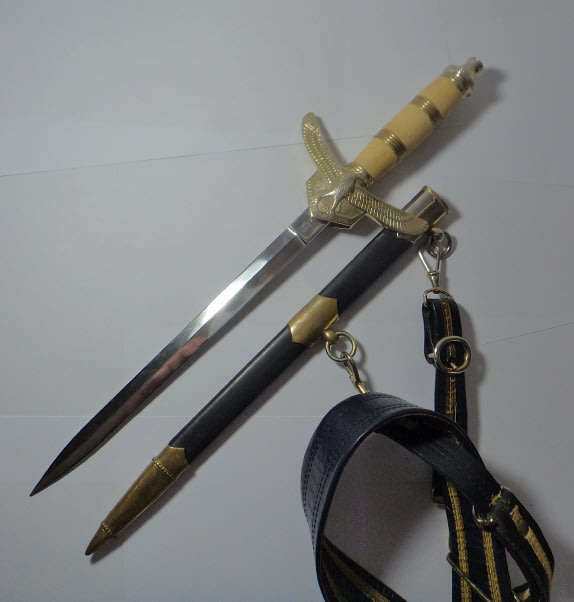 South African Air Force Ceremonial Dagger / Per Aspera Ad Astra. Original 1960 Era, Solingen Germany