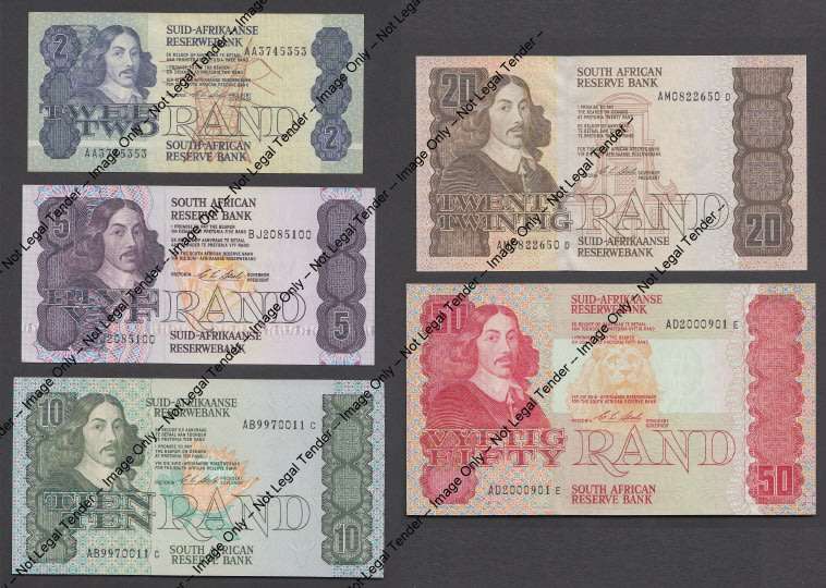 Republic of South Africa: COMPLETE Jan van Riebeeck TYPE Set of 1990