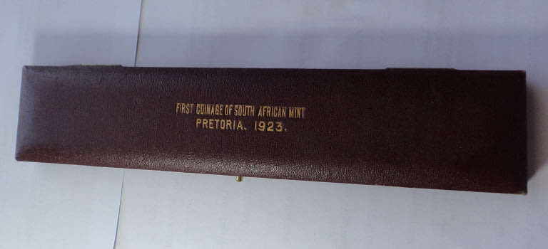 Union of South Africa: empty Mappin & Webb Box for our first Long Proof Set of 1923