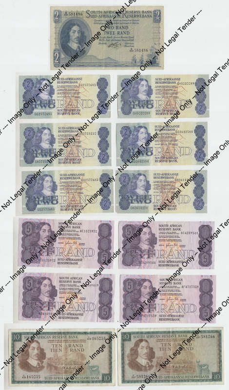Republic of South Africa: Old Jan van Riebeeck Bank Note Collection