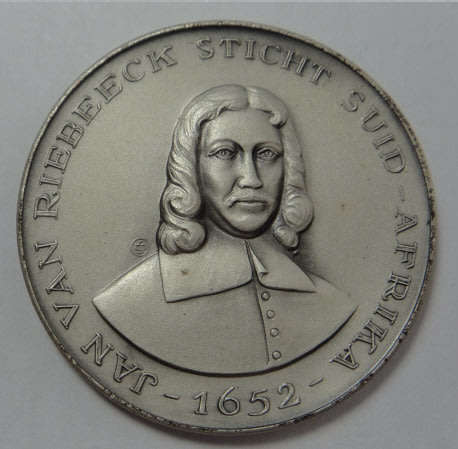 Sterling Silver Medal: Jan van Riebeeck (Van Riebeeck Tercentenary 1652-1952)