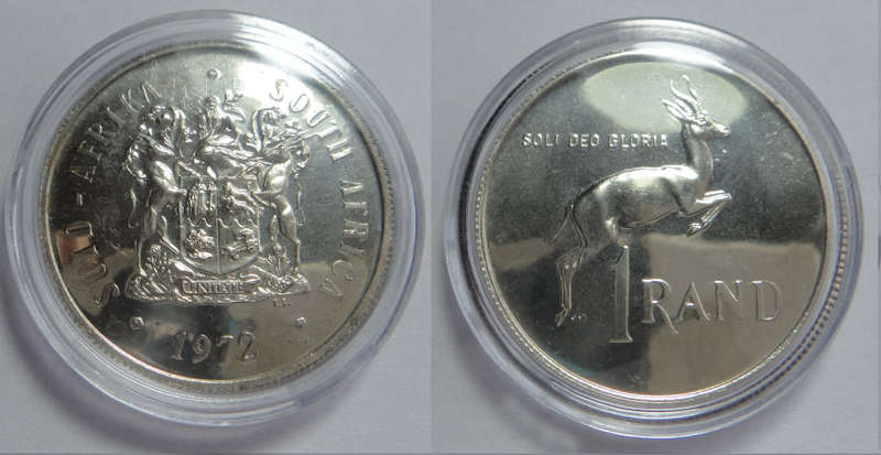 Republic of South Africa: Proof Silver R1 of 1972
